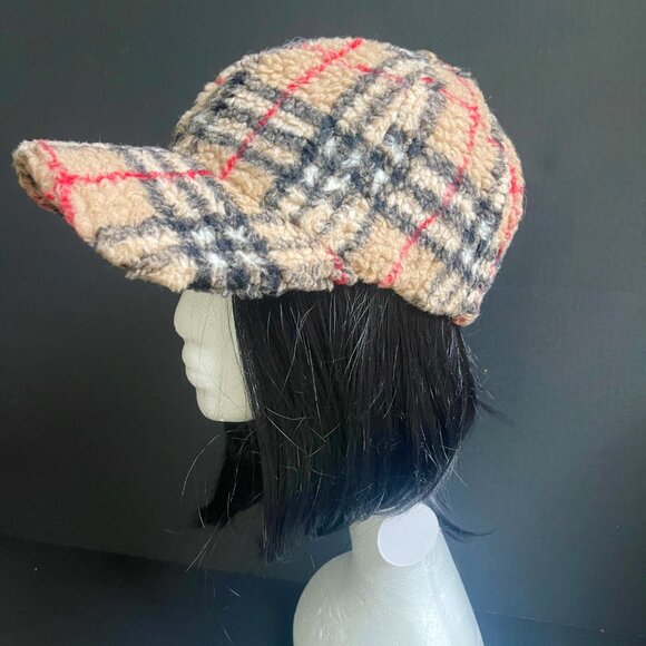 NWT British Style Retro Classic Plaid Baseball Cap hat main image 8
